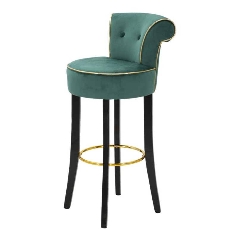 Tabouret de bar LUXY crème – Élégance Glamour et confort haut de gamme