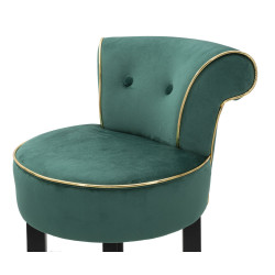 Tabouret de bar LUXY crème – Élégance Glamour et confort haut de gamme