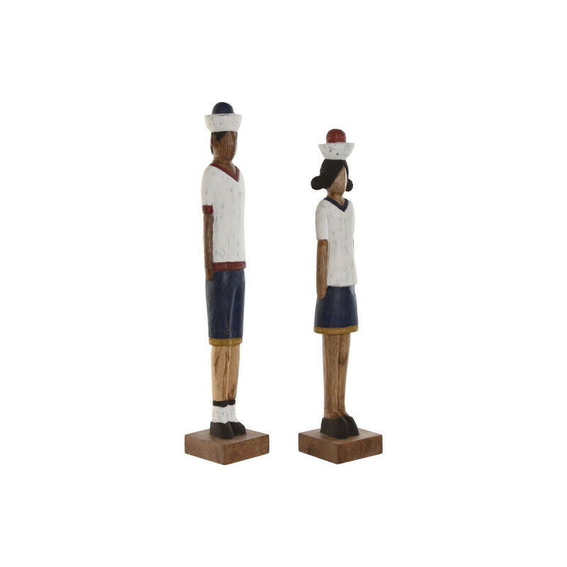 Figurine Décorative Home ESPRIT Multicouleur 10 x 10 x 59 cm (2 Unités)