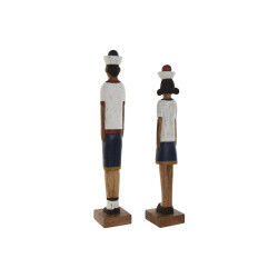Figurine Décorative Home ESPRIT Multicouleur 10 x 10 x 59 cm (2 Unités)
