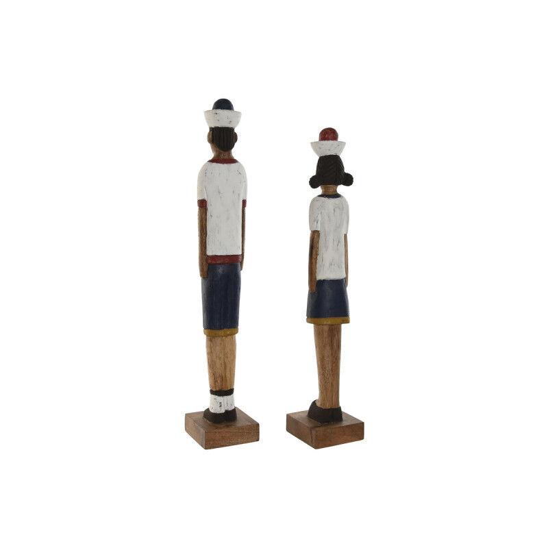 Figurine Décorative Home ESPRIT Multicouleur 10 x 10 x 59 cm (2 Unités)