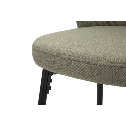 Tabouret de bar LOSANNA vert – Lot de 2, style Glam élégant et moderne