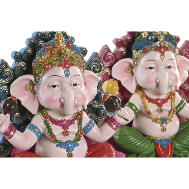Figurine Décorative Home ESPRIT Multicouleur Indien 18 x 10 x 21 cm (2 Unités)