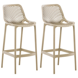 Lot de 2 tabourets de bar Air mud