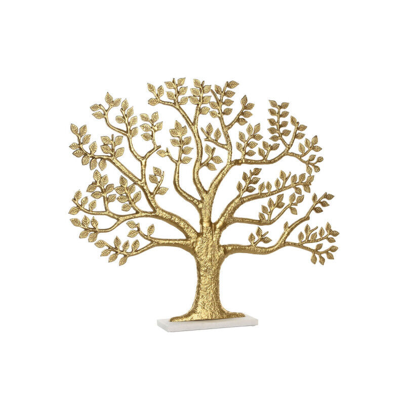 Figurine Décorative Home ESPRIT Blanc Doré Arbre 76 x 10 x 68 cm