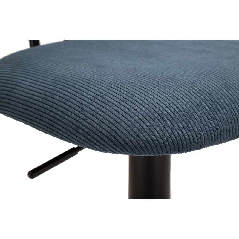 Tabouret de bar relevable bleu marine clair – Lot de 2, style contemporain et confort pratique