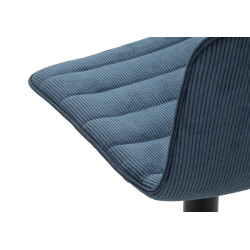 Tabouret de bar relevable haut bleu marine – Lot de 2, confort réglable et style moderne chic