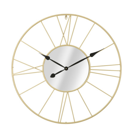 Miroir des Étoiles – Horloge Murale Glam Stick Ø80x6 cm