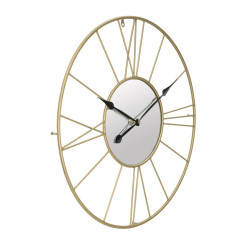 Miroir des Étoiles – Horloge Murale Glam Stick Ø80x6 cm
