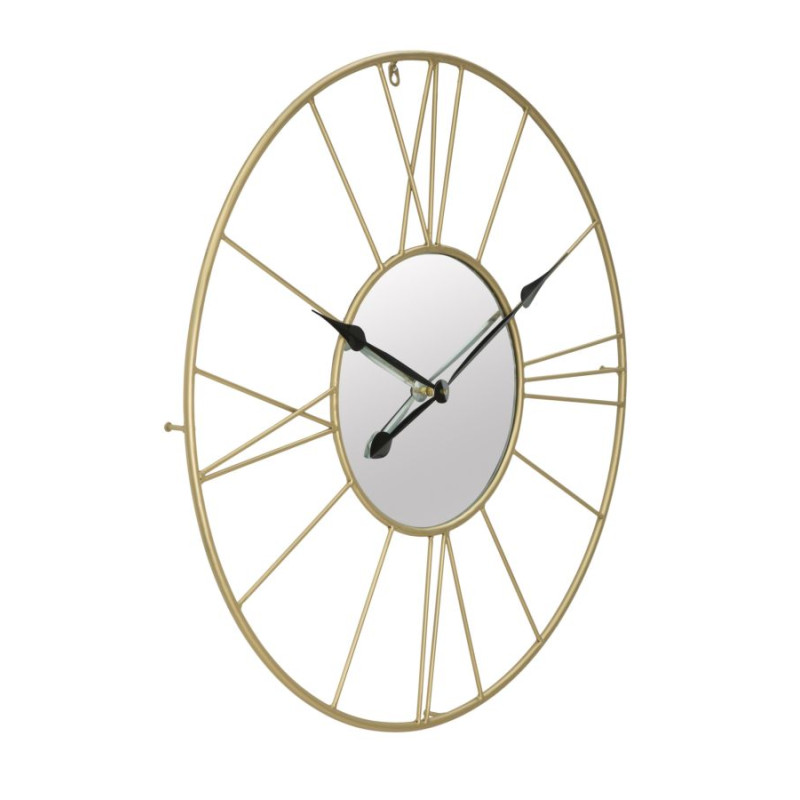 Miroir des Étoiles – Horloge Murale Glam Stick Ø80x6 cm