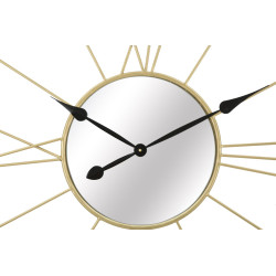 Miroir des Étoiles – Horloge Murale Glam Stick Ø80x6 cm