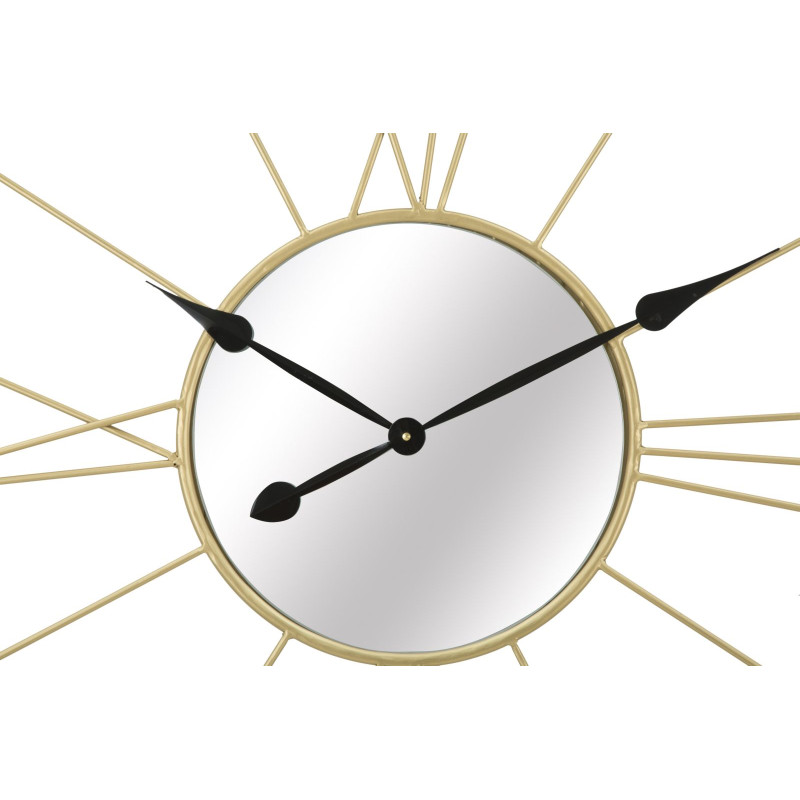 Miroir des Étoiles – Horloge Murale Glam Stick Ø80x6 cm