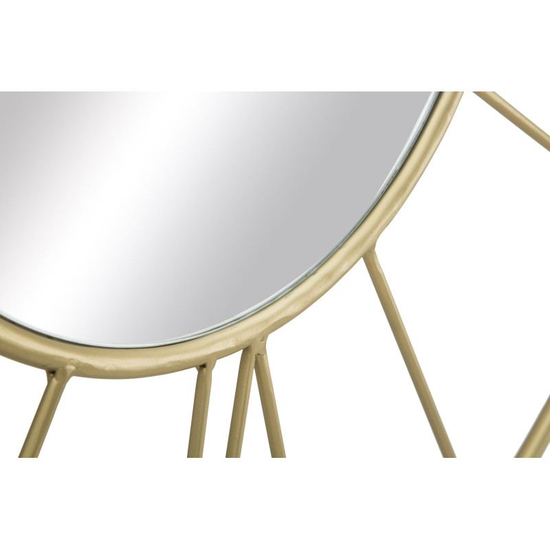 Miroir des Étoiles – Horloge Murale Glam Stick Ø80x6 cm