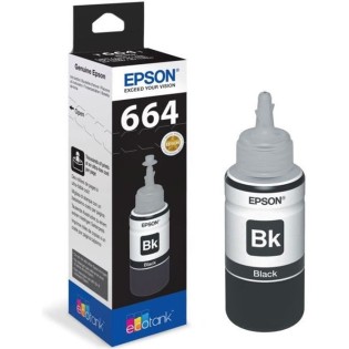 Bouteille d'encre Epson Ecotank T6641 - 70ml Noir (C13T664140)