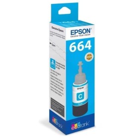 Bouteille d'encre Epson Ecotank T6642 - 70ml Cyan (C13T664240)