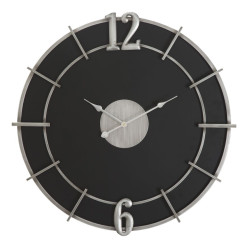 Éclat d’Argent – Horloge Murale Glam Ø60x4,5 cm