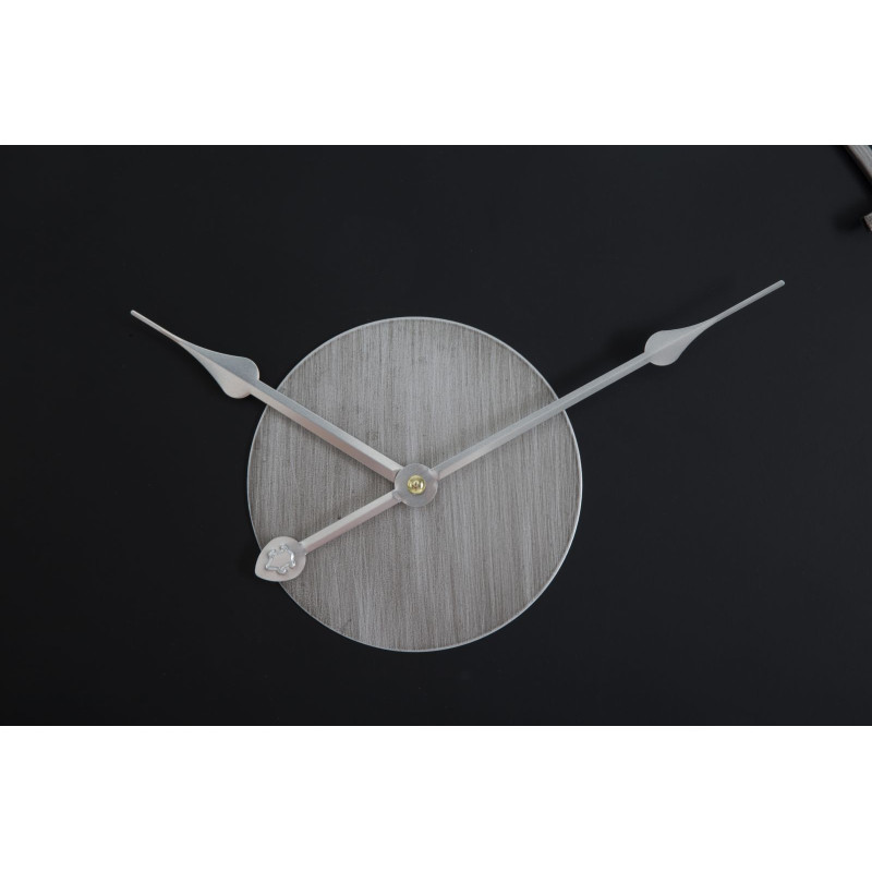 Éclat d’Argent – Horloge Murale Glam Ø60x4,5 cm