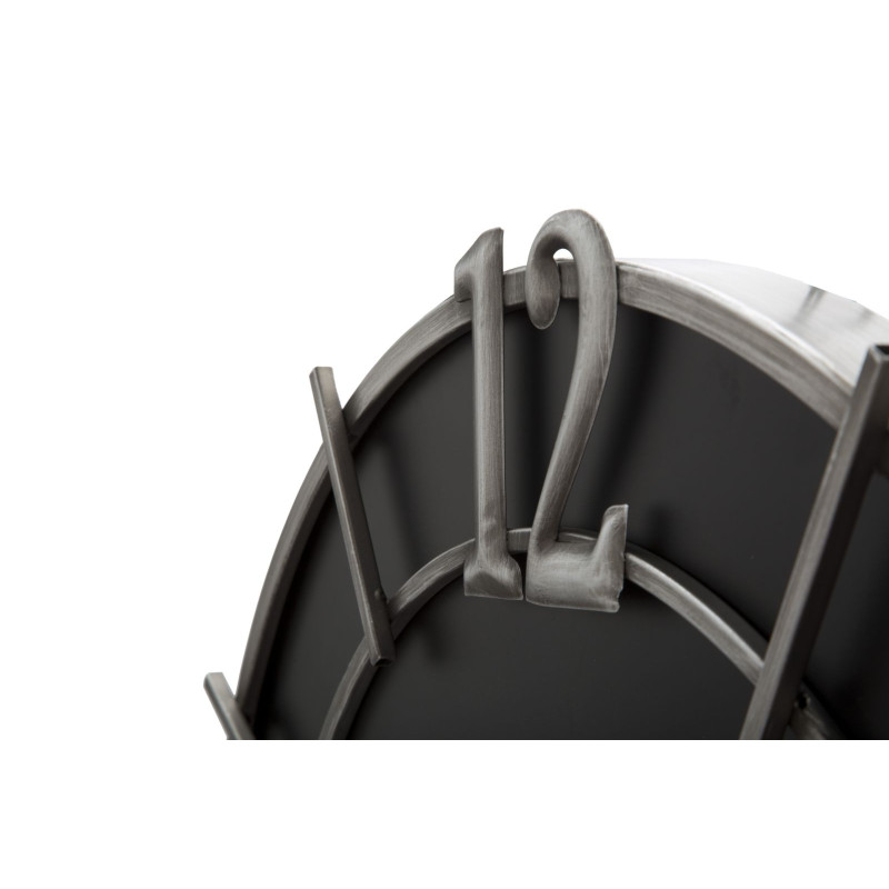 Éclat d’Argent – Horloge Murale Glam Ø60x4,5 cm