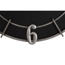 Éclat d’Argent – Horloge Murale Glam Ø60x4,5 cm