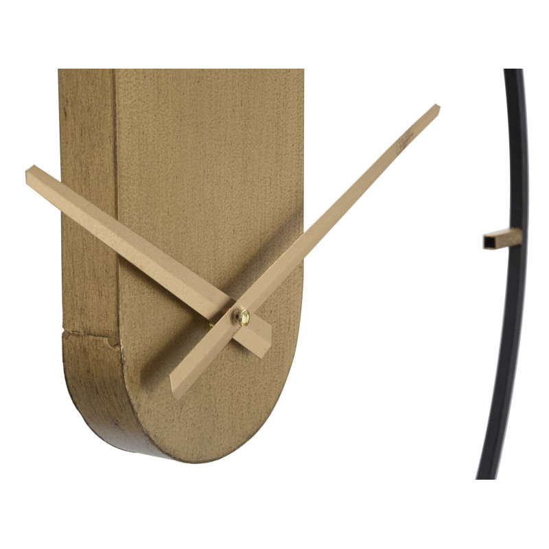 Soleil Doré du Temps – Horloge Murale Glam Ø60x4,5 cm