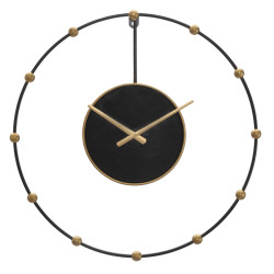 Perle du Crépuscule – Horloge Murale Glam Ø61x4,5 cm