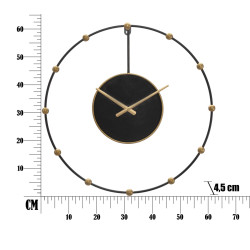 Perle du Crépuscule – Horloge Murale Glam Ø61x4,5 cm