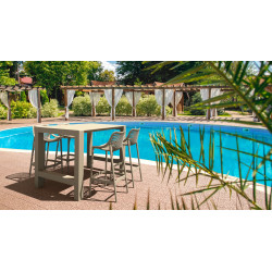 Lot de 2 tabourets de bar Air mud