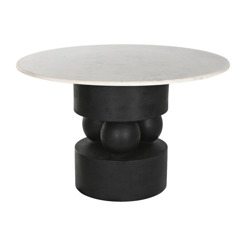 Table de Salle à Manger Home ESPRIT Marbre Bois de manguier 120 x 120 x 76 cm