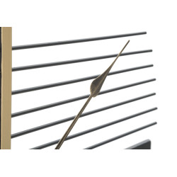 Bâtons de Lumière – Horloge Murale Glam Stick Ø60x4,5 cm