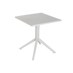 Table de Salle à Manger Home ESPRIT Gris Métal polypropylène 70 x 70 x 75 cm