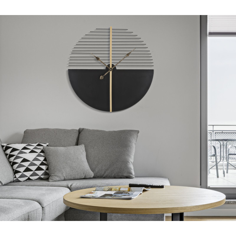 Bâtons de Lumière – Horloge Murale Glam Stick Ø60x4,5 cm