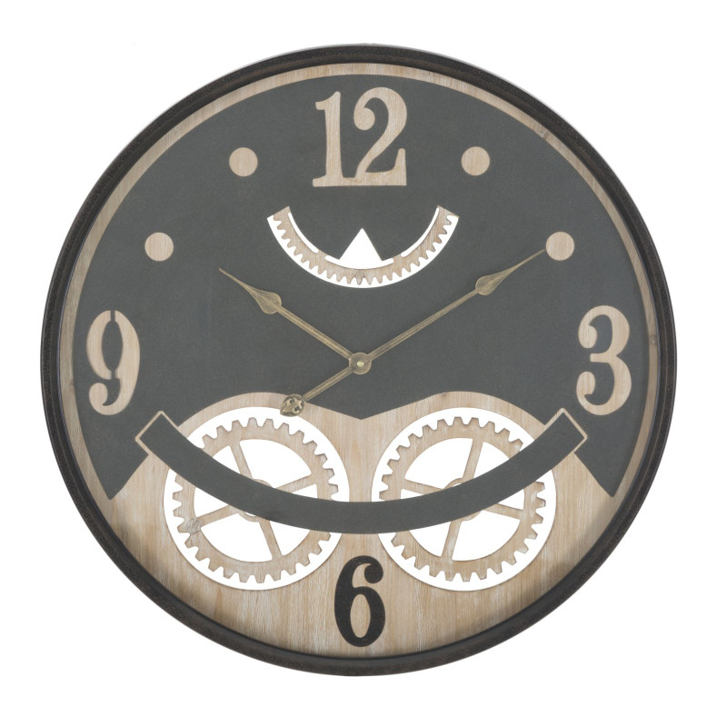 Mystère XXX – Horloge Murale Industrielle Ø67x6,5 cm