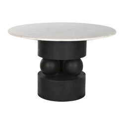 Table de Salle à Manger Home ESPRIT Marbre Bois de manguier 120 x 120 x 76 cm