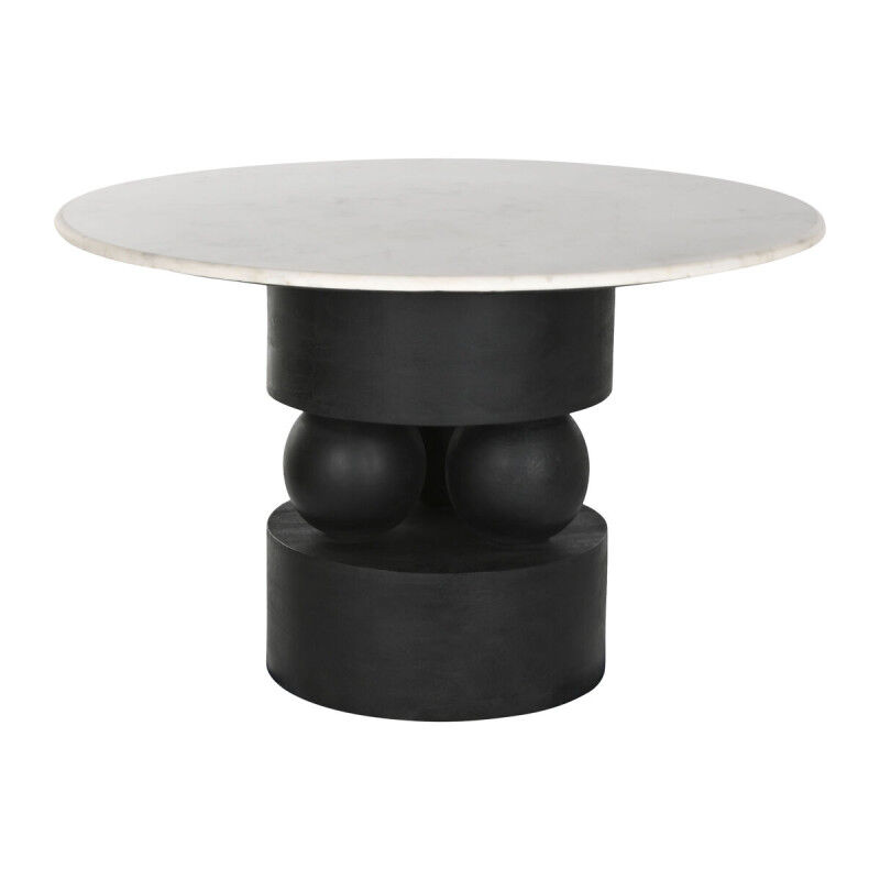 Table de Salle à Manger Home ESPRIT Marbre Bois de manguier 120 x 120 x 76 cm