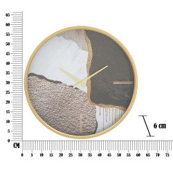 Explosion d’Art – Horloge Murale Glam Mix Ø60x6 cm