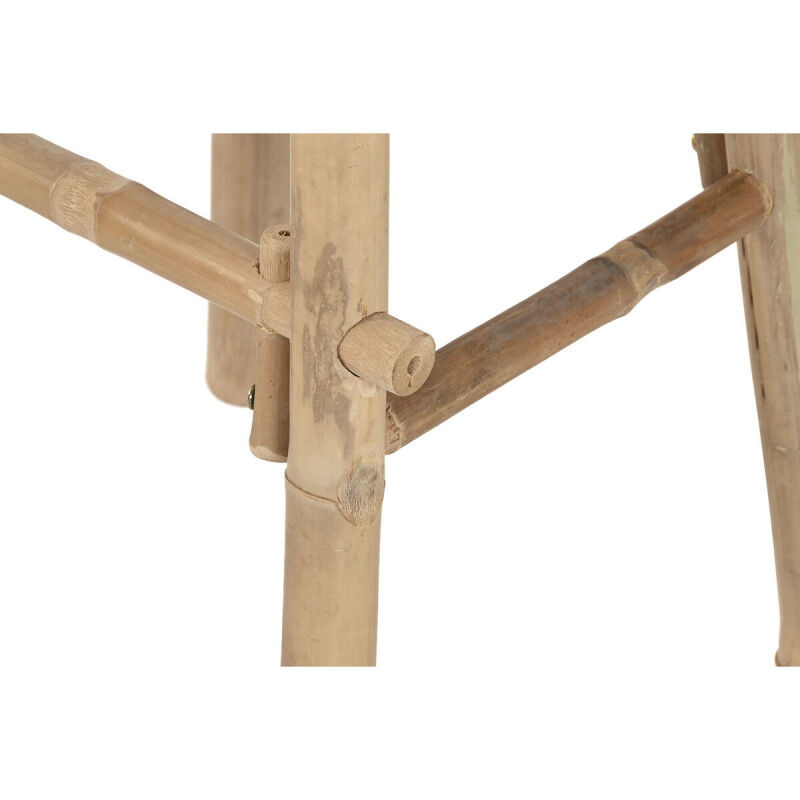 Ensemble Table + 2 Chaises Home ESPRIT Bambou 50 x 50 x 105 cm