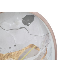 Rose Romantique – Reloj de Pared Glam Ø60x6 cm