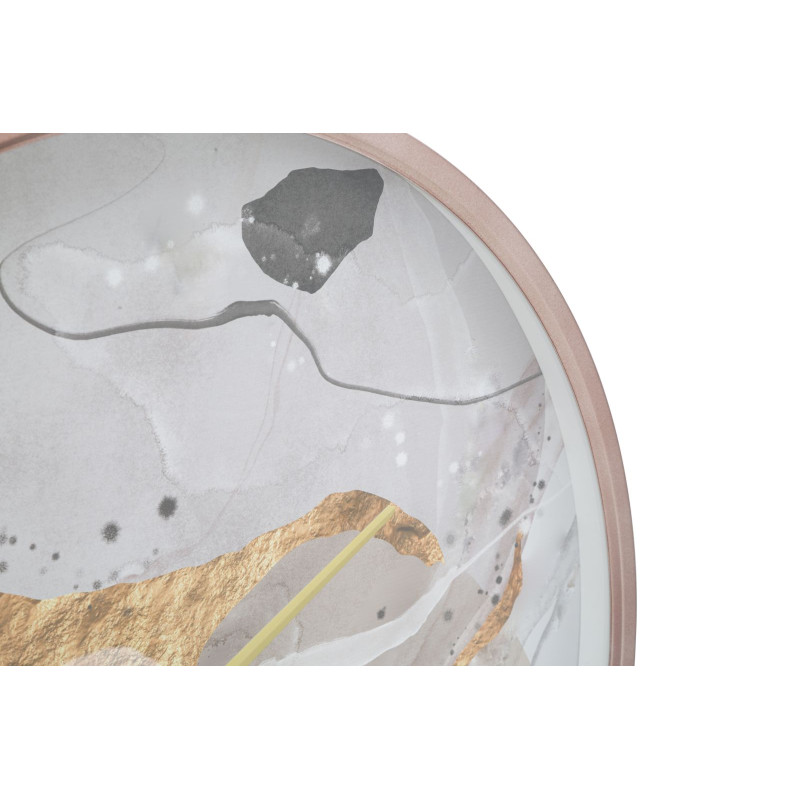 Rose Romantique – Reloj de Pared Glam Ø60x6 cm