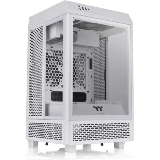 Boîtier PC - THERMALTAKE - The Tower 100 - Boitier sans alimentation - Mini tour - Format Mini-ITX - Blanc ( CA-1R3-00S6WN-00 )