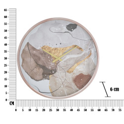 Rose Romantique – Orologio da Parete Glam Ø60x6 cm