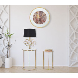 Reflets Miroir – Reloj de Pared Glam Mix Ø60x5 cm