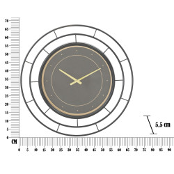 Mode Obscure – Orologio da Parete Glam Fashion Dark Ø70x5,5 cm