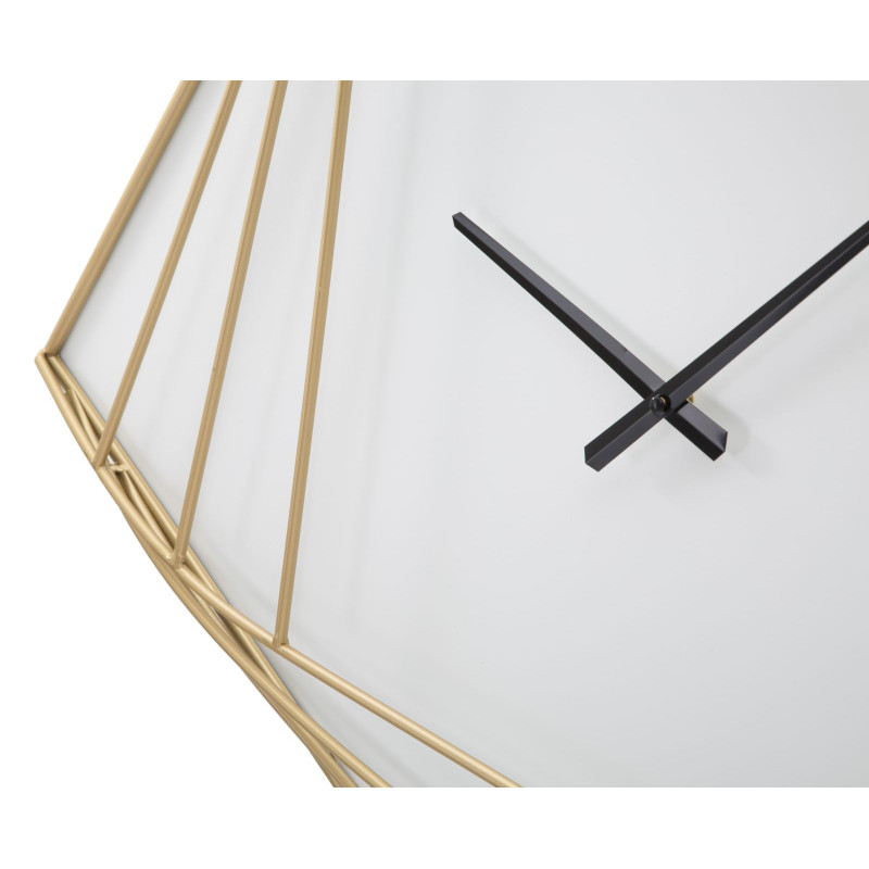 Goldy Line – El Reloj de Pared Glamour Excepcional 85x6x85 cm