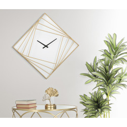 Goldy Line – El Reloj de Pared Glamour Excepcional 85x6x85 cm