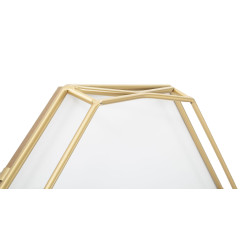 Octogone Doré – Reloj de Pared Glam 56x6,5x56 cm