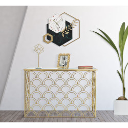 Hexagone di Fascino – Orologio da Parete Glam 62x4,5x62 cm