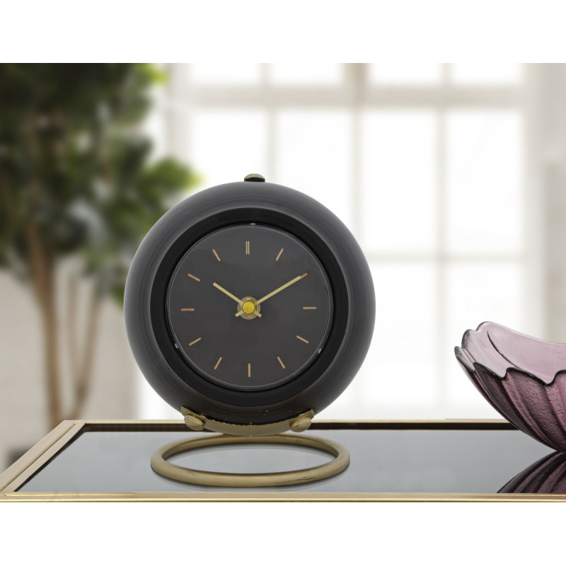 La Petite Balle Noire – Horloge de Table Glam 16x13x19 cm