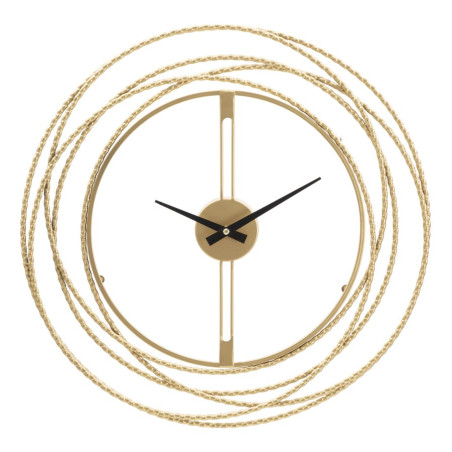 Bandes d’Or – Horloge Murale Glam Ø50x4 cm