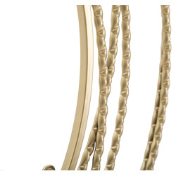 Bandes d’Or – Horloge Murale Glam Ø50x4 cm