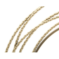 Bandes d’Or – Horloge Murale Glam Ø50x4 cm